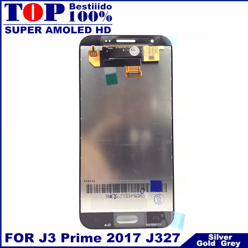 Для Samsung Galaxy J3 появляются 2nd Gen премьер J327 AMOLED ЖК дисплей Дисплей Сенсорный экран