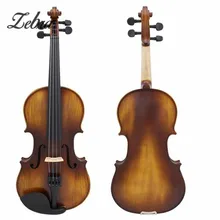 Full Size 4/4 Acoustic Violin Stringed Instruments Fiddle with Violin Case Bow Accessories Set Kit For Musical Lover