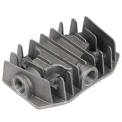 

Air Compressor 19mm 1/2BSP Female Thread Aluminum Cylinder Head Gray