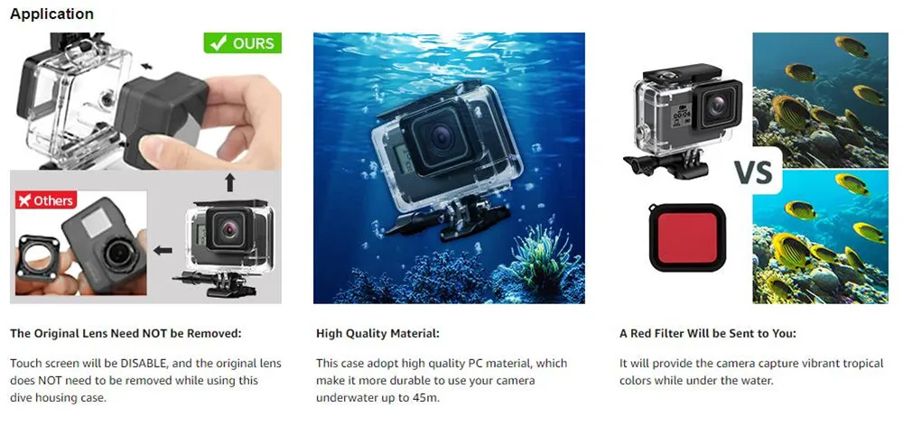 Suptig аксессуары маленькая сумка набор для Gopro Hero 7 Black Hero6 5 Hero2018 монопод Штатив с водонепроницаемым корпусом чехол