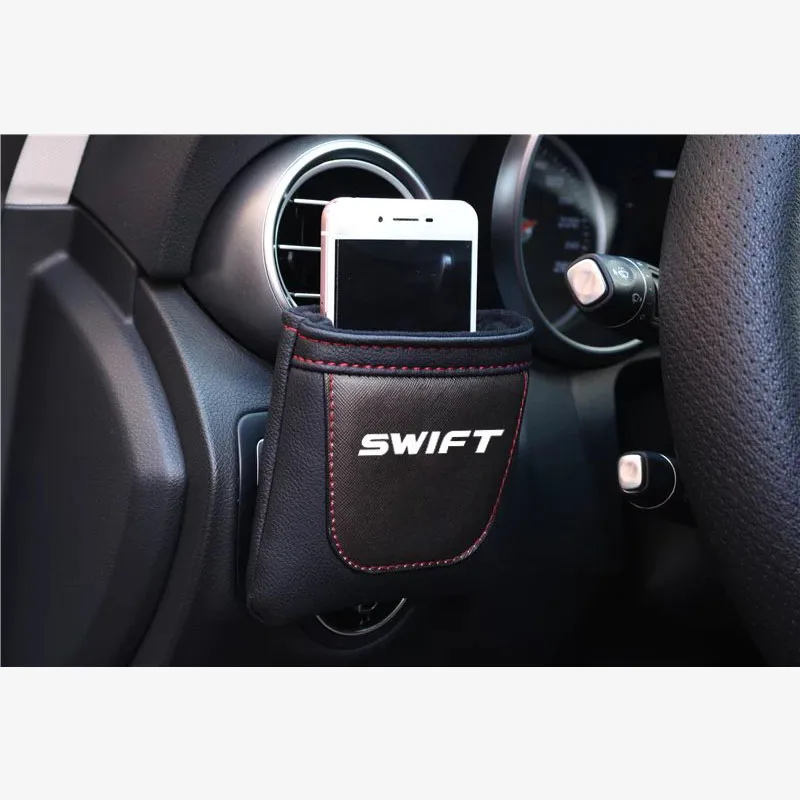 

PU Leather Car Air Vent Stow Tidy Storage For Suzuki Swift