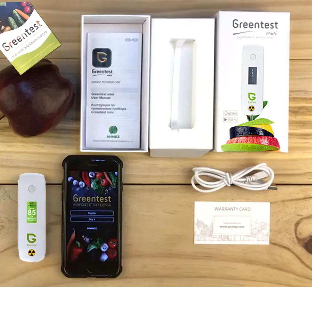 Greentest ECO Mini Radiation/Water Hardness/Nitrate Tester Dietary Nitrates Fruits/Vegetables/Meats/Fishes Surpport Bluetooth