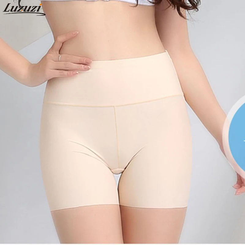 

Women Safety Shorts Pants Seamless Nylon High Waist Panties Seamless Anti Emptied Boyshorts Pants Slimming UUnderwear CE3054