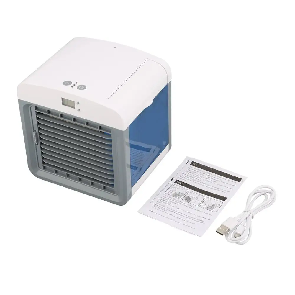 Цифровой USB увлажнитель воздуха, Легкое Охлаждение, удобный охладитель воздуха, портативный вентилятор, очищает для домашнего офисного охлаждения
