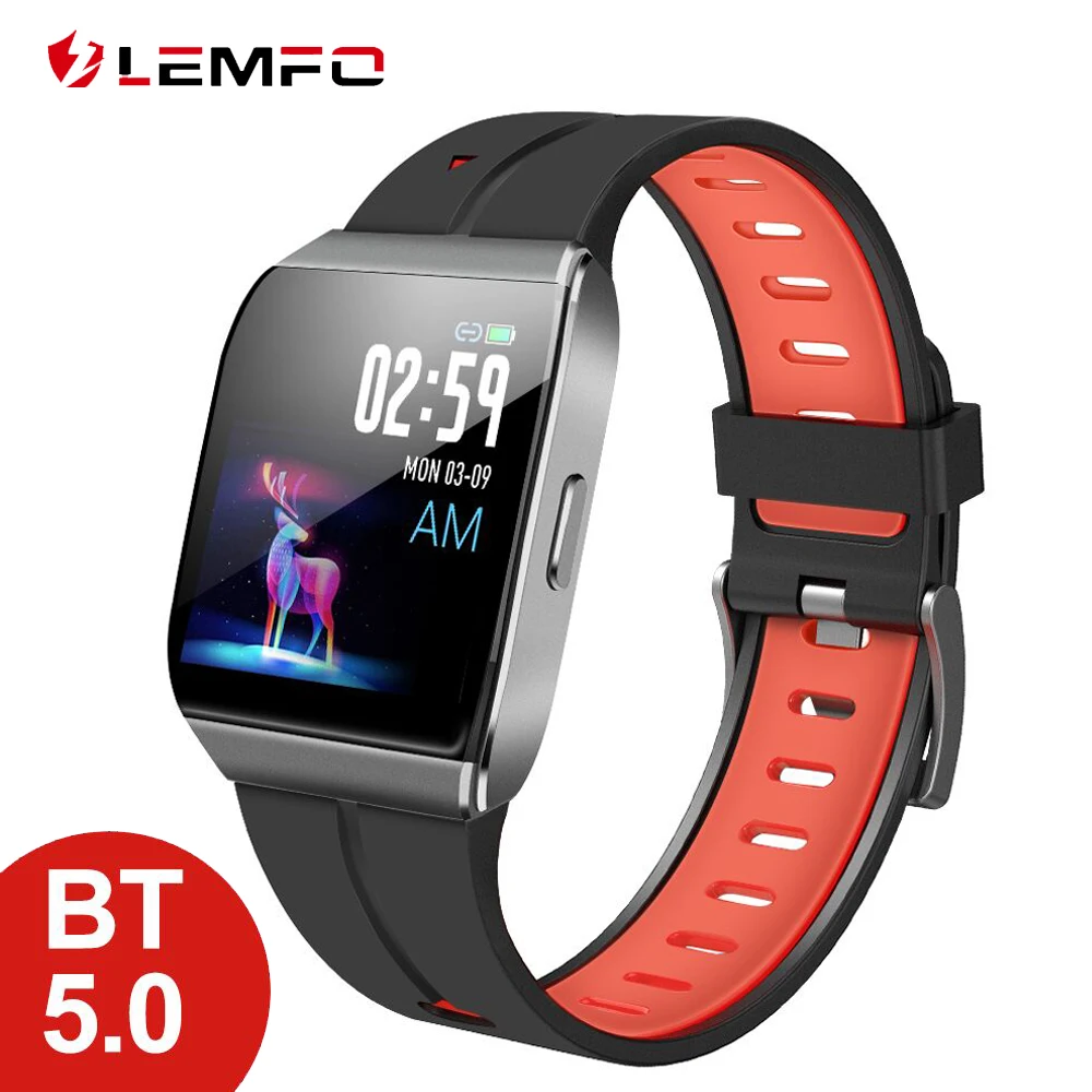 LEMFO X1 Смарт часы цветной экран IP68 Водонепроницаемые умные пульсометр Монитор