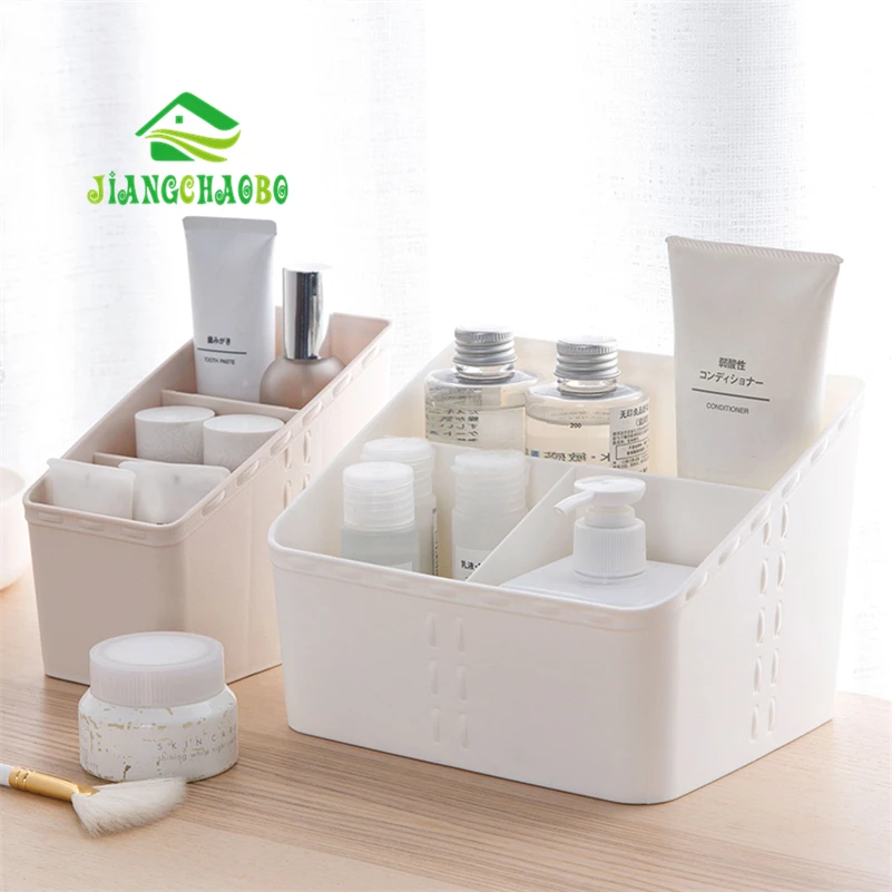 

Imitation Rattan Woven Cosmetics Storage Box Dresser Finishing Boxes Desktop Plastic Multi - Skin Care Products Shelf