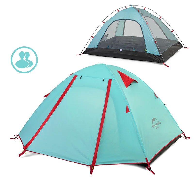 NatureHike P Series Classic Camping Tent 210T Fabric For 2 Persons NH15Z003-P