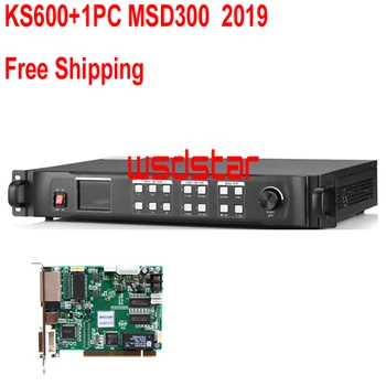 

KS600+1PC MSD300 2019 LED Video Processor 1920*1200 1920*1080 1024*768 DVI/VGA/HDMI/CVBS LED Video Wall Controller Free Shipping