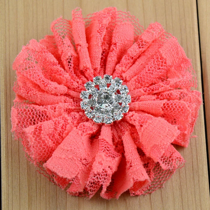 Online Get Fabric Flowers Diy Aliexpress Com Alibaba Group How To Make A Lace Elastic Baby Headband With Birdcage Veil Diy Tutorial Fabric Flowers