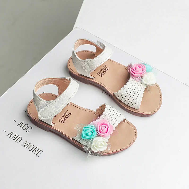 

ULKNN New children's shoes Kid's sandals girls beach shoes big boy princess shoes girls soft bottom sandals 21 -30
