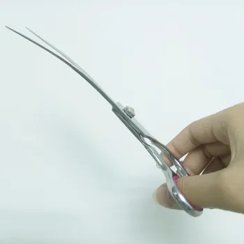 

19cm Stainless Steel Curved Blade Scissors Unique Downward Scissors Pet Dog Grooming Scissors Shears Pet Scissors Dogs Product