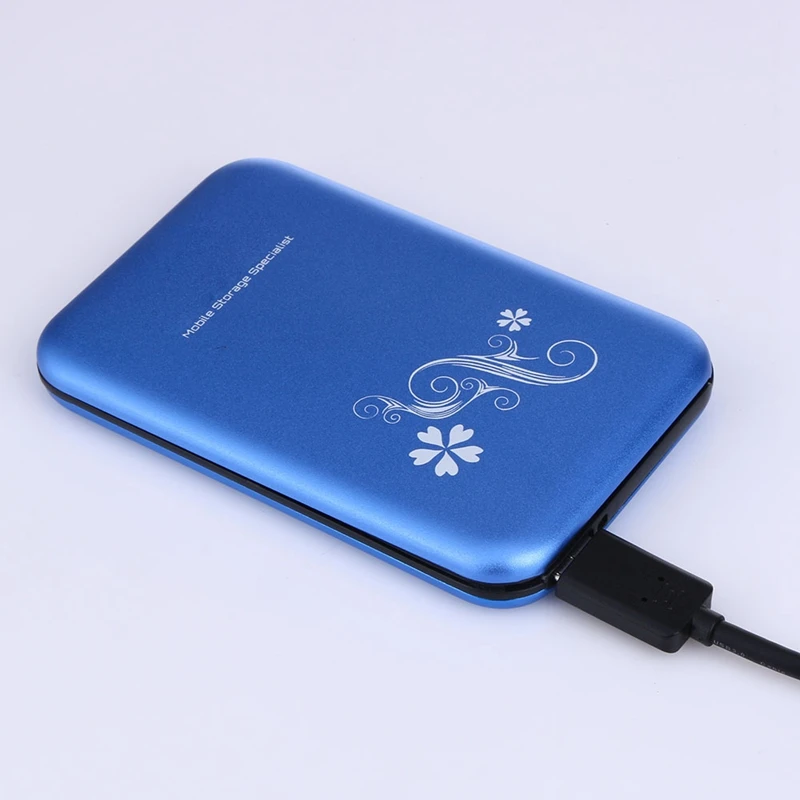 

Blue Metal USB 3.0 2.5" SATA External HDD HD Hard Drive Disk Enclosure Cover Case External HD Caddy for Computer Notebook PC