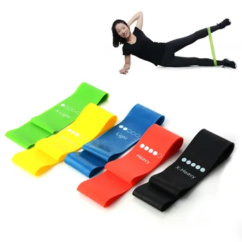 

5 Colors Fitness Yoga Resistance Bands Indoor Fitness Equipment Pilates Sport Training Workout Elastic Bands Latex Belt