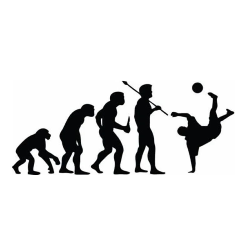 Evolution Football Player Sticker Sports Soccer Car Decal Helmets Kids Room Name Posters Vinyl Wall Decals | Дом и сад