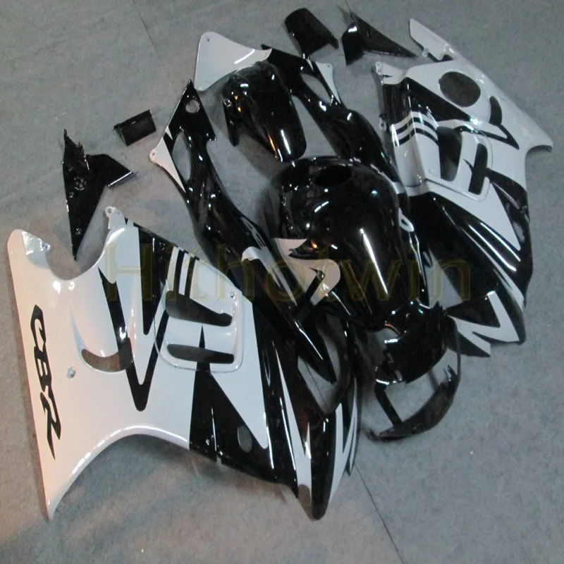 Комплект кузова мотоцикла для HONDA CBR600F3 1997-1998 F3 97 98 ABS Пластиковый обтекатель+ винты+ черный серый - Цвет: P