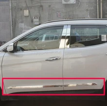 For Toyota Prado FJ150 2014 2015 2016 ABS Chrome Side Door Body Molding Moulding Trim new