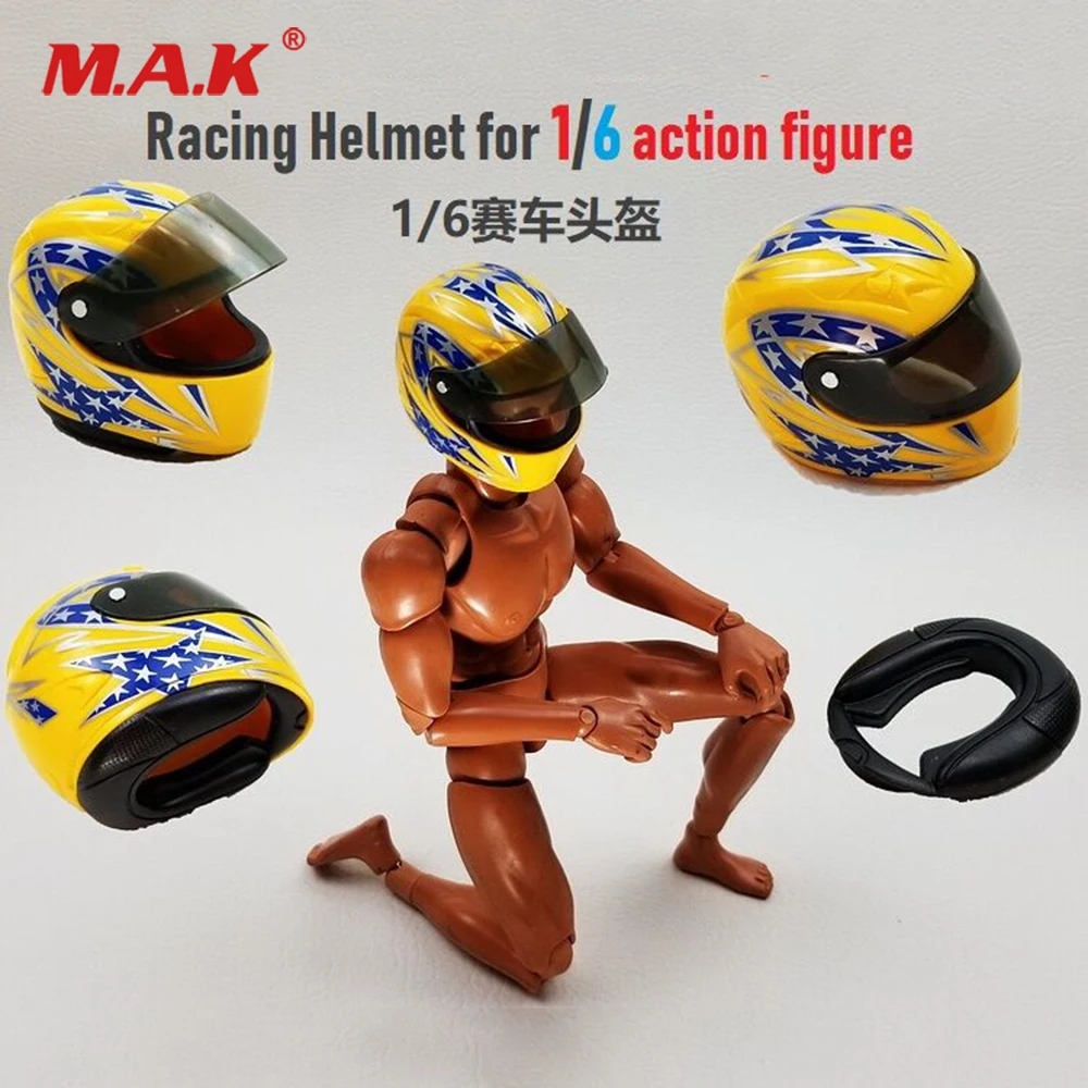 1:6 гоночный шлем масштаб 1/6 экшн фигурка сцена аксессуары модель|Игровые фигурки