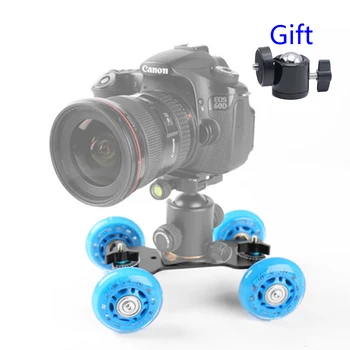 

DSLR Camera Video Photograph Rail Rolling Track Slider Skater Table Dolly Car Flexible for Speedlite DSLR Camera Camcorder Rig