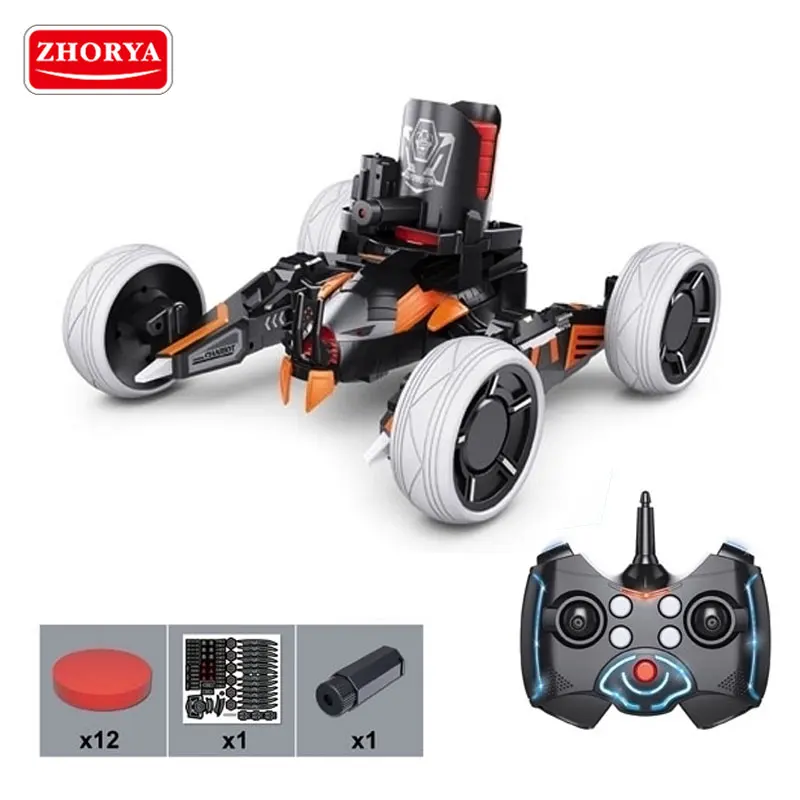 Zhorya игрушки RC робот 2 4 г два раунда бороться с съемки удаленных Управление DIY