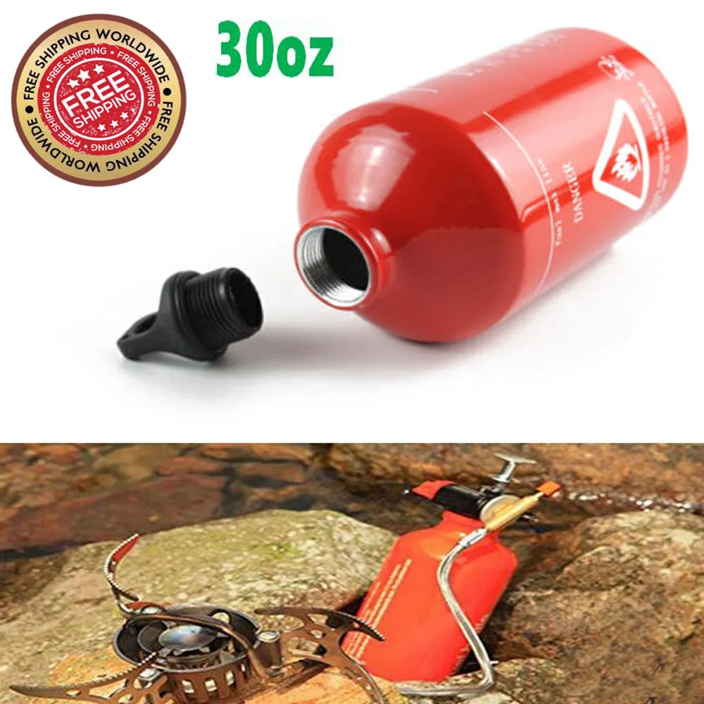 

30oz 1 Liter Spare Fuel Bottle tank Aluminum For Gas Can/Diesel/Petrol/alcohol