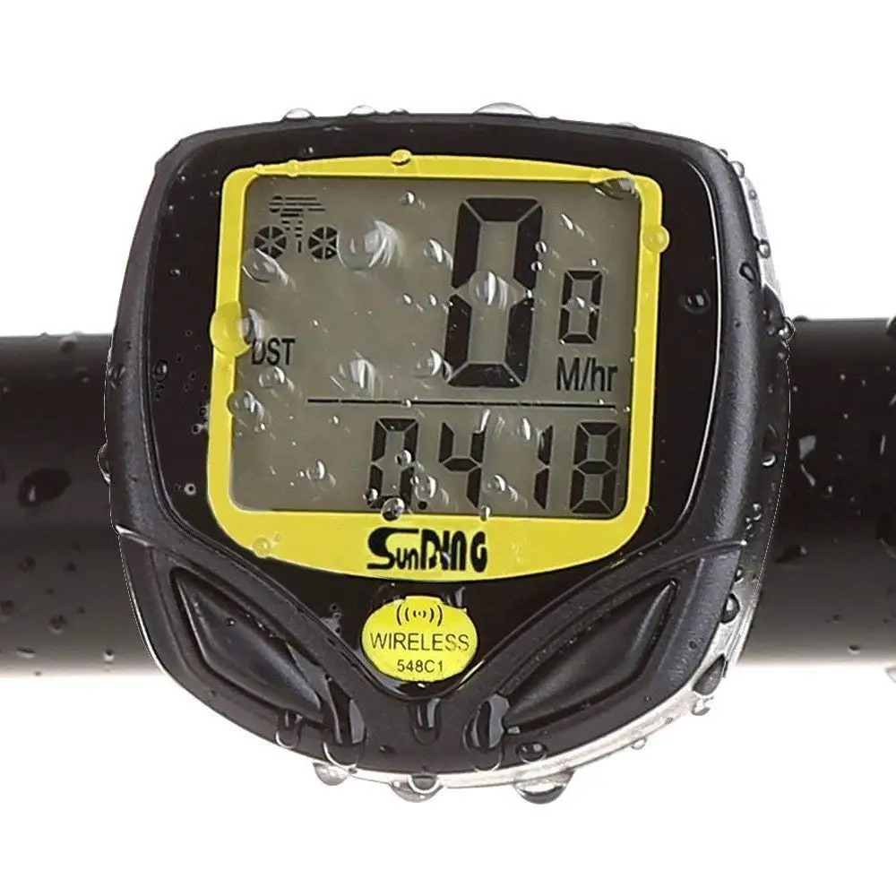 Wireless Bike Computer 16 Functions Speedometer Odometer Cycling Wired