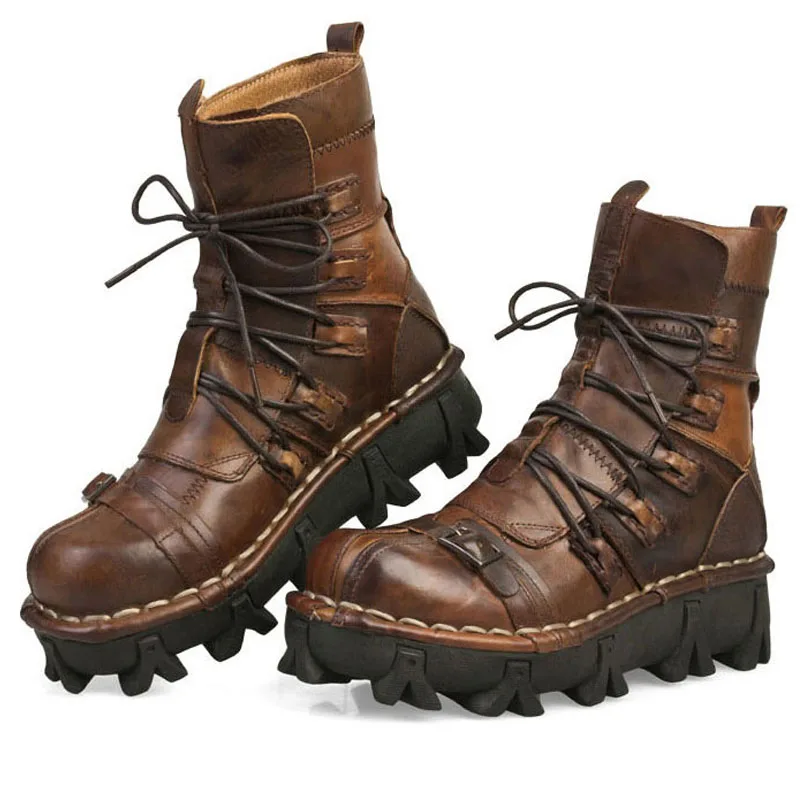 thick sole motorcycle boots