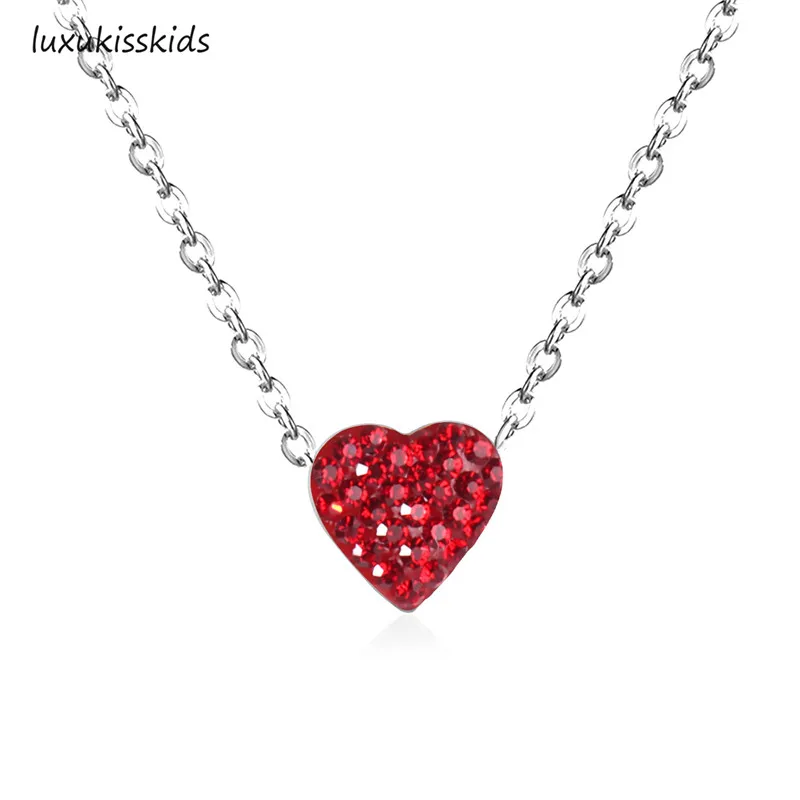 LUXUKISSKIDS массивные подвески в форме сердца из нержавеющей стали 316L женское/Мужское