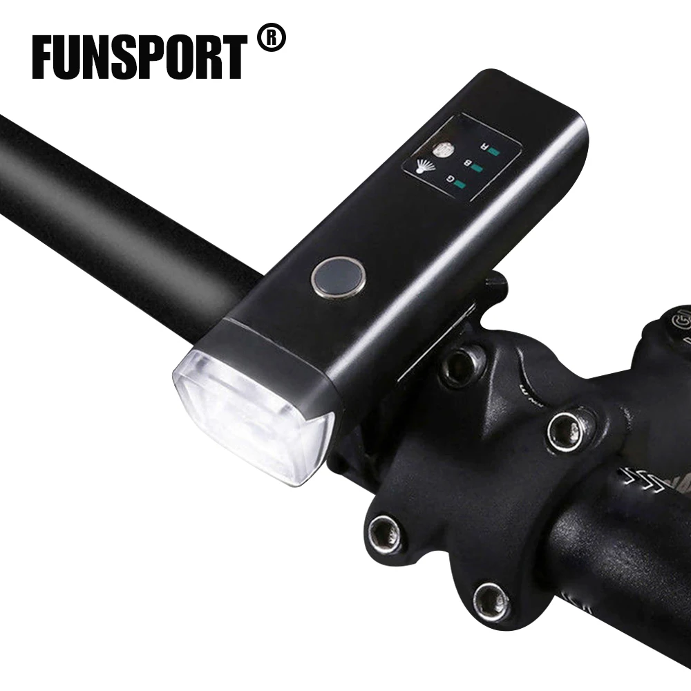 Funsport Bicycle Light Germany STVZO Standard USB Rechargeable 350