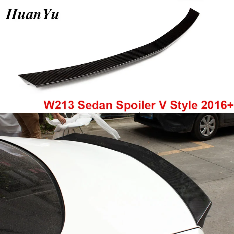 

V Style Ducktail Spoiler for Mercedes-benz W213 Sedan E Class 4-door E300 E350 E450 Boot Lip Trunk Rear Wings 2016+