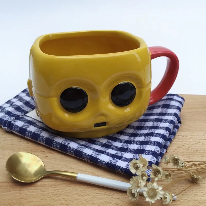Личность желтый большие глаза керамическая кружка мультфильм Чужой молока чашку