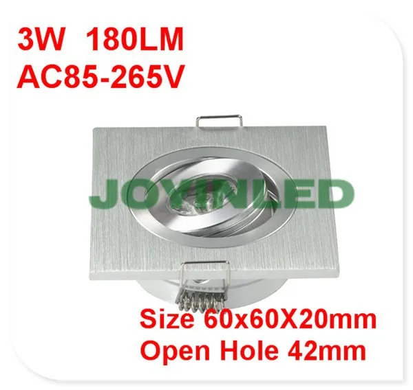 dimmable spotlights Free Shipping 10pcs Mini Square Ceiling Down Lights 3W Led Spotlights Bulb Lamp For Home Kitchen led track lighting