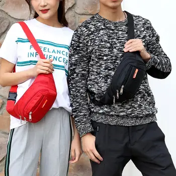 

Outdoor Canvas Unisex Waterproof Bum Waist Bag Pouch Designer Waist Fanny Pack Belt Bag Casual Sling Women Men Chest Bum Bags