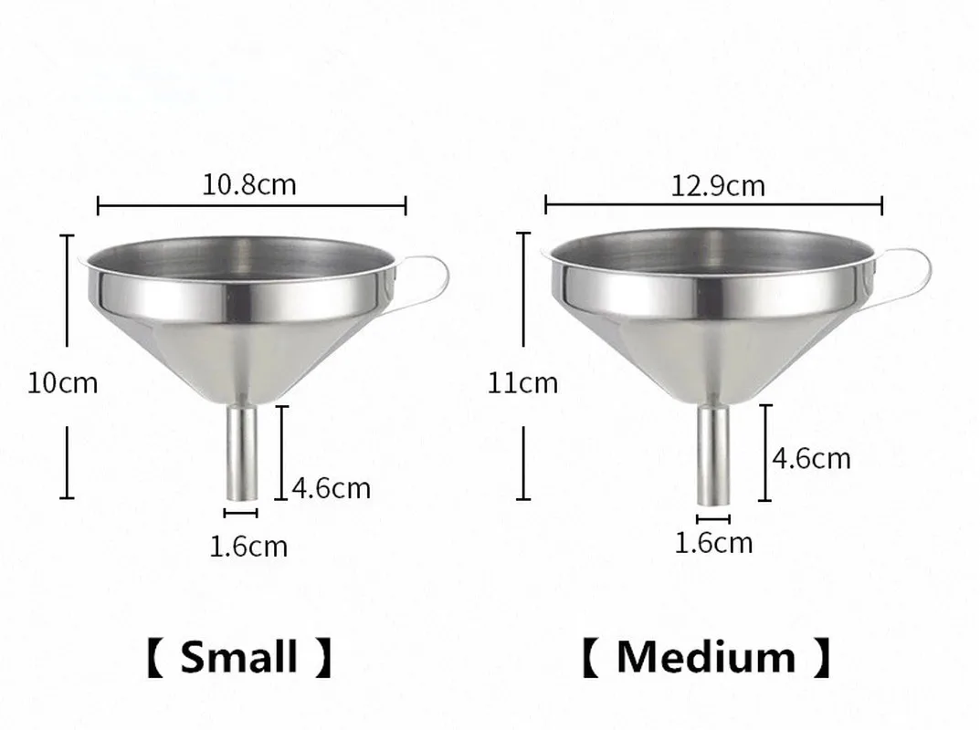 3 Pc Stainless Steel Funnel Set Funnel Kitchen Tool Stainless Steel