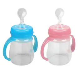 Хлопковое Кормление добавка для кормления новорожденных бутылка сжимающая силиконовая тренировочная детская ложки кормушка для риса 5