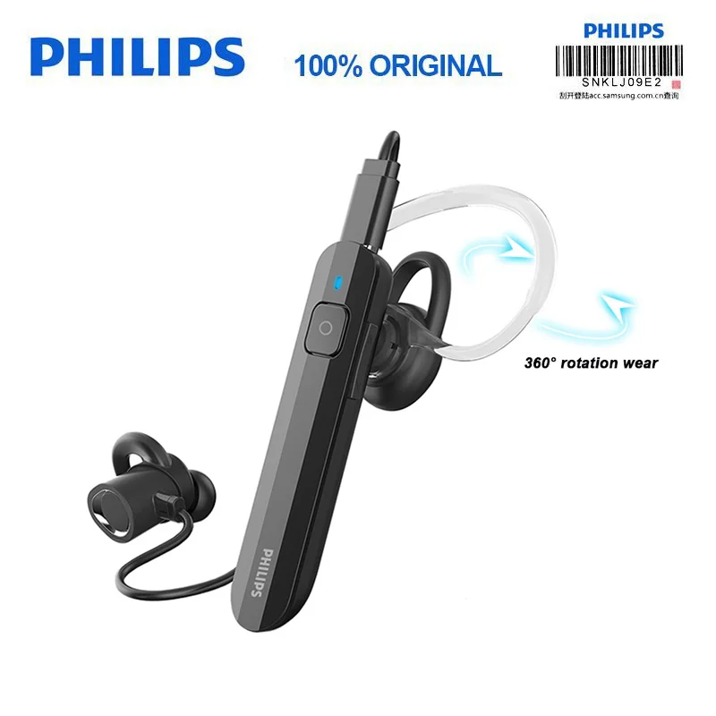 

Philips Wireless Headset SHB1633 with Bluetooth 5.0 Lithium polymer Volume Control for Iphone X Galaxy Note 8 Official Test