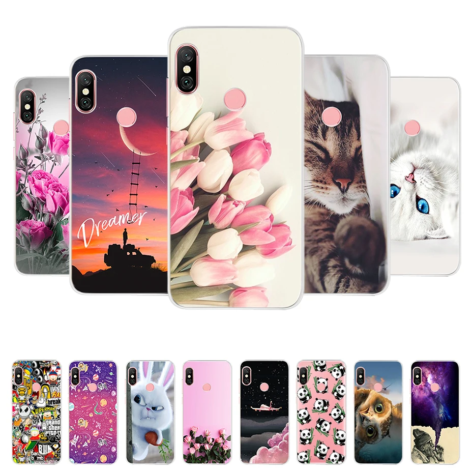 

Cover for Coque Xiaomi Redmi Note 6 Pro Case Global Version Soft Silicone Back Cover for Funda Xiomi Redmi Note 6 Pro Phone Case