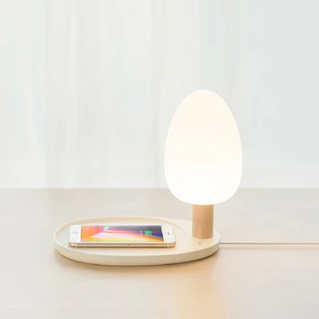 

DOITOP Wireless Charger For Iphone X 8 8 Plus Nokia Lumia Creatived Colorful Touch Switch LED Night Light Bedside Lamp Charger