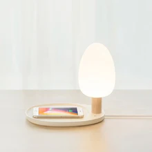 DOITOP Wireless Charger For Iphone X 8 8 Plus Nokia Lumia Creatived Colorful Touch Switch LED Night Light Bedside Lamp Charger