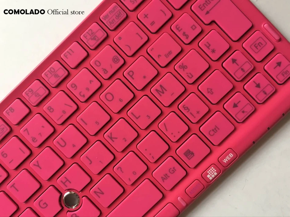 FR French Keyboard For SONY VPC P11 Series P119 P119JC P118 P115 Red With Frame Laptop Keyboard FR Layout (2)