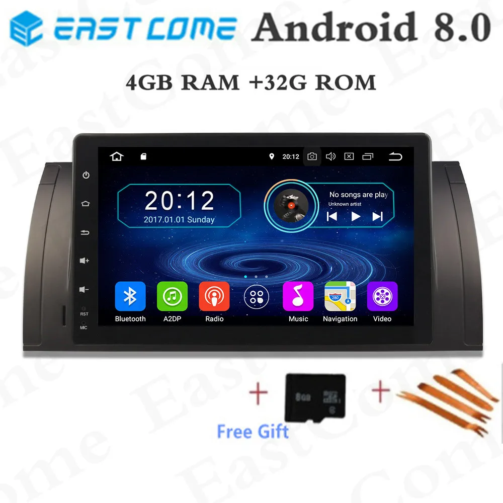 

9" Android 8.0 Octa Core 4GB RAM Car DVD For BMW 5 Series X5 E53 E39 E39 M5 Car GPS Navigation Car DVD Player Stereo Radio WIFI