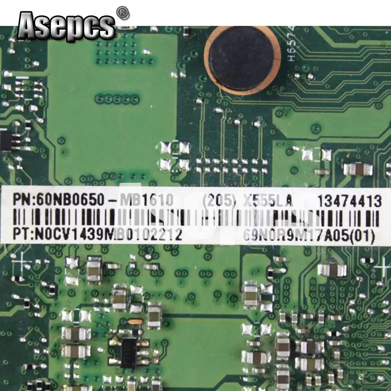 Asepcs X555LD материнская плата для ноутбука ASUS X555LA X555LD X555LF X555LJ X555L X555 Тесты оригинальная материнская плата 4GB-RAM I3-CPU
