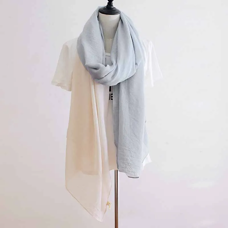 C 200*120 см модные двухцветное лоскутное изделие шарфы для женщин головы обёрточная бумага мягкие ткань хлопковый шарф для длинный шаль с колокол