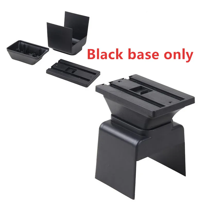 Для peugeot 307 подлокотник коробка центральный магазин содержимое коробка с USB интерфейсом - Название цвета: Black base only