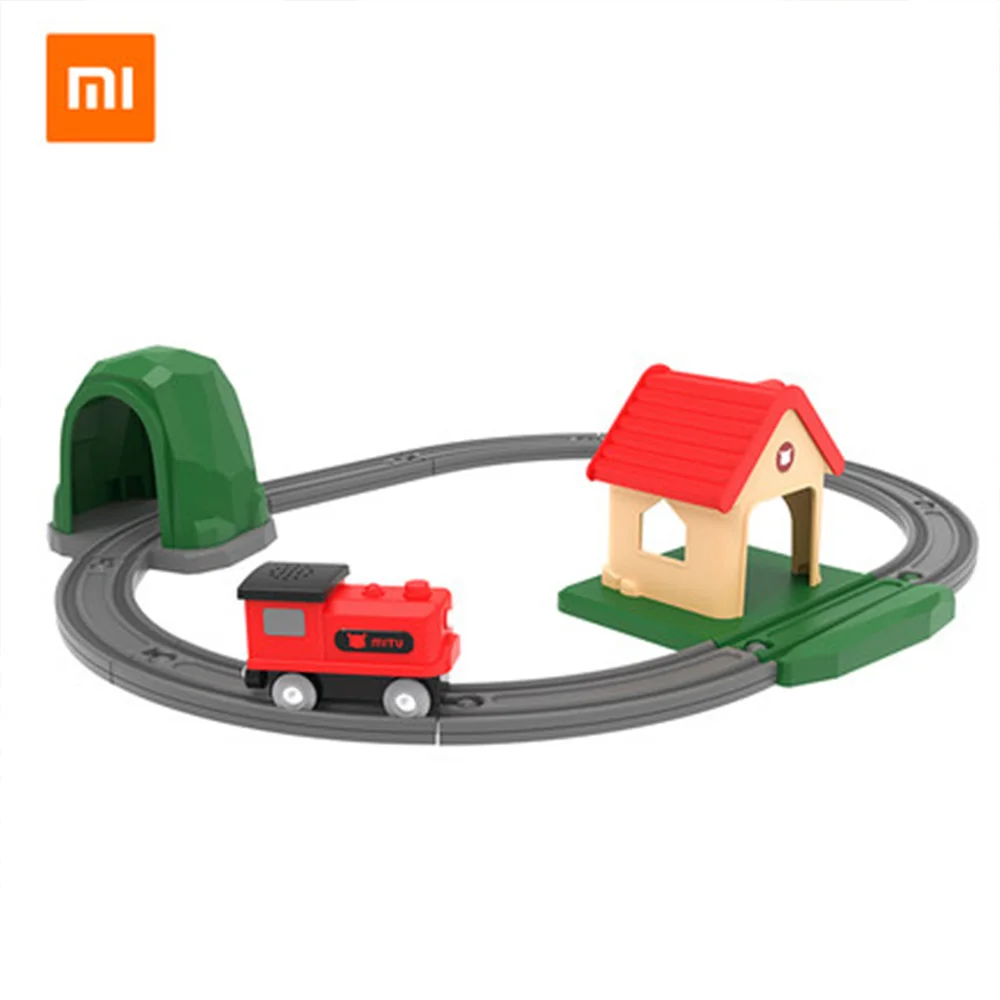 Xiaomi Mi Rabbit Track строительные блоки звук и светильник поезд набор детские игрушки