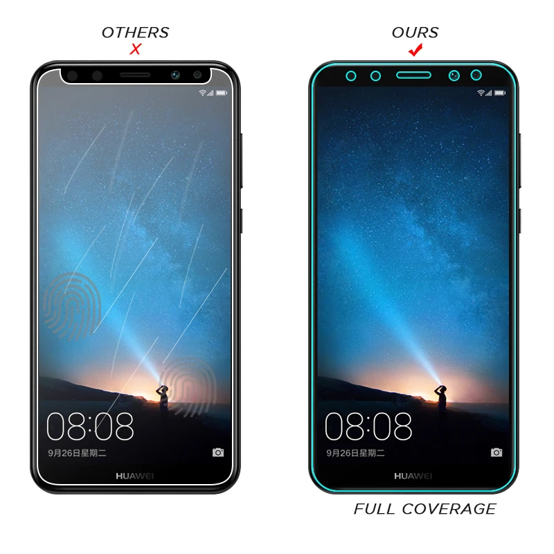 Закаленное стекло на весь экран для Huawei Mate 20X 10 Lite протектор закаленное защитное