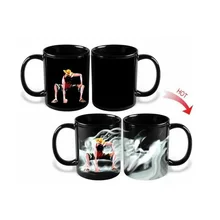 Förderung Magie Tassen One Piece Affe D Luffy Becherschale Keramik Kaffee milch Tee Tassen Farbwechsel Heiß Kalt Wärmeempfindlichen Becher