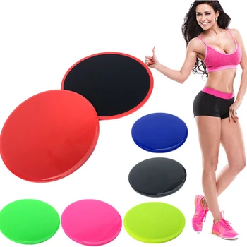 

2pcs Slimming Product Fitness Gliders Slide Discs Round Workout Gym Body Exercise Training Abdominal Pad Fitness Health Care