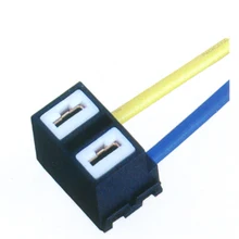 H7 женский керамика 2 шт. теплостойкость жгут проводов для фар лампа держатель адаптер гнездового соединителя шарик провода