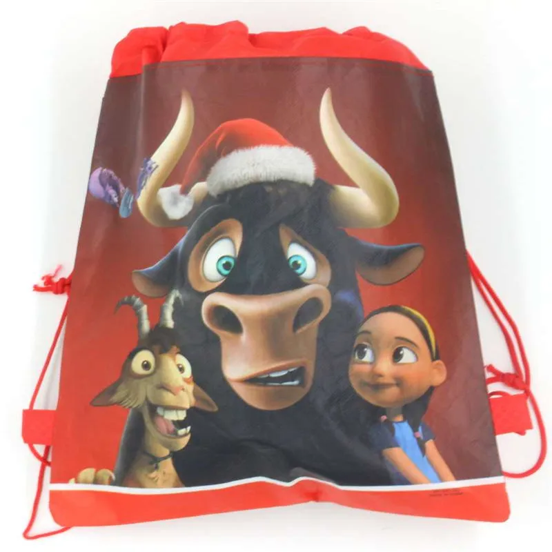 Ferdinand 1 шт./лот, сумки на шнурке, Подарочная сумка для детского душа, для свадьбы, дня рождения, вечеринки, нетканый тканевый рюкзак, принадлежности - Цвет: Style-1-1pcs