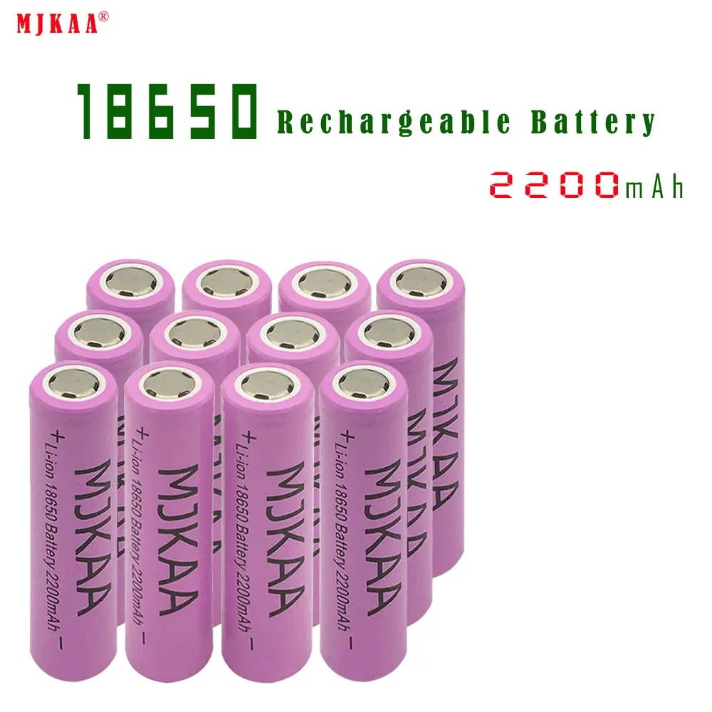 

4pcs MJKAA 2600mAH 18650 rechargeable battery 3.7v lithium ion flat battery li ion 18650 battery